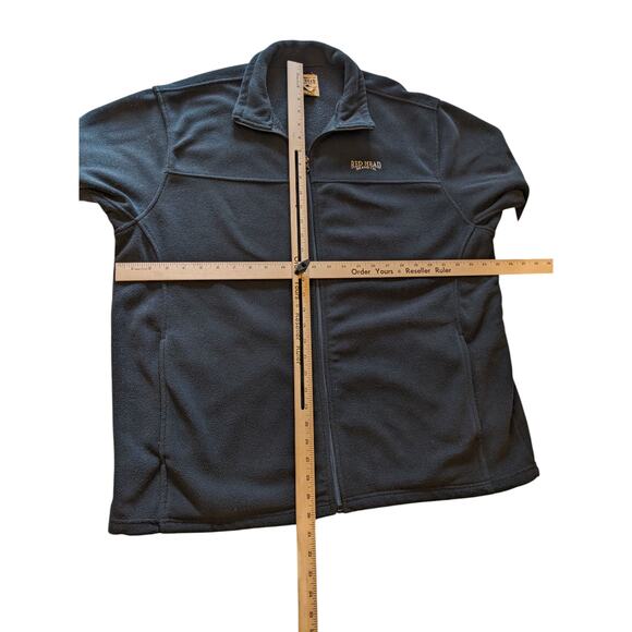 Redhead Fleece Jacket Mens XL Full Zip Black Outdoor Layer Hiking Field - Picture 12 of 14